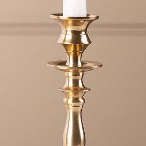 Металлический подсвечник для 1 свечи Марэль 27 см золотой Koopman фото 2