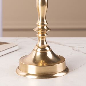 Металлический подсвечник для 1 свечи Марэль 27 см золотой Koopman фото 4