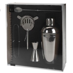 Набор для коктейлей Домашний Бармен серебряный, 5 предметов Koopman фото 7