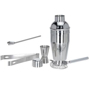 Набор для коктейлей Домашний Бармен серебряный, 5 предметов Koopman фото 6