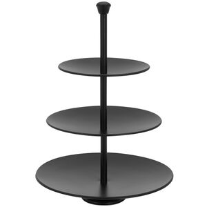 Этажерка для закусок Black Steel, 37*25 см, трехъярусная