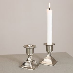 Декоративный подсвечник для 1 свечи Дориус 8 см серебряный Koopman фото 3