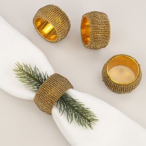 Кольца для салфеток Сан-Джулиано 5 см, 4 шт, золотые Koopman фото 4