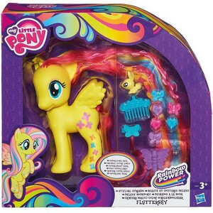 Пони-модница Флаттершай с аксессуарами для создания причесок 15 см My Little Pony Hasbro фото 3
