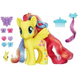 Пони-модница Флаттершай с аксессуарами для создания причесок 15 см My Little Pony Hasbro фото 1