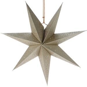 Подвесная звезда из бумаги Инес 45 см золотистая Koopman фото 1