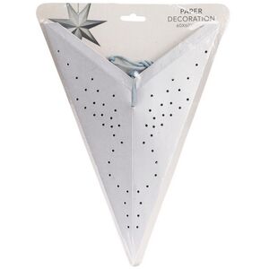 Подвесная звезда из бумаги Инес 60 см серебристая Koopman фото 2