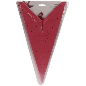Подвесная звезда из бумаги Инес 75 см красная Koopman фото 2