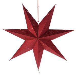 Подвесная звезда из бумаги Инес 75 см красная Koopman фото 1