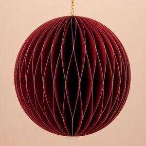 Бумажный шар Армель 15 см бордовый Koopman (Купман) фото 4