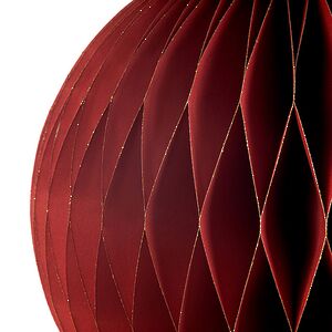 Бумажный шар Армель 25 см бордовый Koopman фото 4