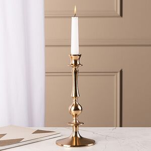 Металлический подсвечник для одной свечи Jenna 27 см золотой Koopman фото 3