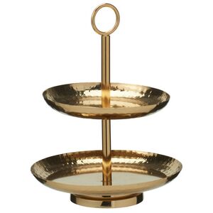 Фруктовница двухъярусная Baroque Gold 21 см Koopman фото 1