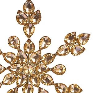 Верхушка на елку Снежинка Вискарди 26 см золотая Koopman фото 4