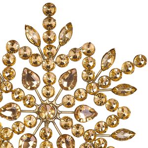 Верхушка на елку Снежинка Джове 26 см золотая Koopman фото 4