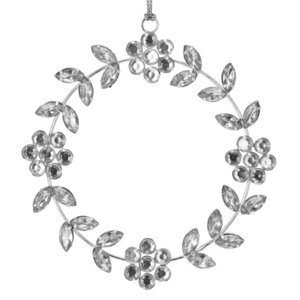 Елочная игрушка Венок - Diamond Flower 13 см, подвеска Koopman фото 1