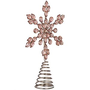 Верхушка на елку Снежинка Вискарди 26 см Koopman фото 3