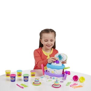 Набор для лепки Play-Doh: Праздничный торт с инструментами Hasbro фото 3