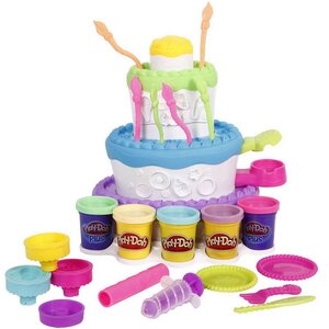 Набор для лепки Play-Doh: Праздничный торт с инструментами Hasbro фото 1