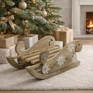 Декоративная фигура Деревянные Санки - Snow Fun 32*18 см Koopman фото 1