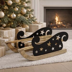 Декоративная фигура Деревянные Санки - Starwalkers 32*18 см Koopman фото 1