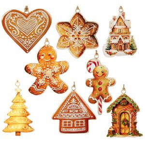 Елочные игрушки Рождественское Печенье - Pont de Molins 10 см, набор 8 шт Koopman фото 1