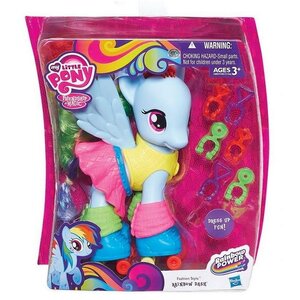 Пони-модница Радуга Дэш на роликах и с аксессуарами 15 см My Little Pony Hasbro фото 2