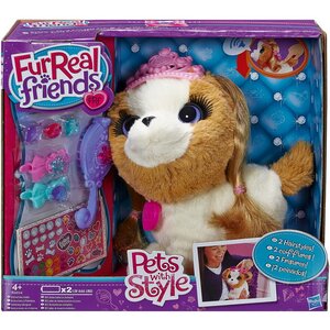 Интерактивная игрушка Модные зверята - Бежево-коричневая собачка (Furreal Friends) Hasbro фото 4