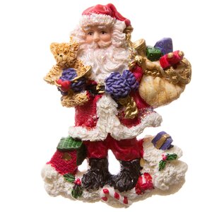 Новогодний магнит Санта с подарками 8 см Koopman фото 1