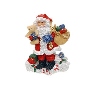 Новогодний магнит Санта Клаус подарками 8 см Koopman фото 1