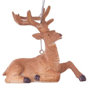 Елочная игрушка Лесной Олень 10*5*15 см светло-коричневый, подвеска Koopman фото 3