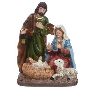 Рождественский вертеп - статуэтка Иосиф, Мария и младенец Иисус 12 см Koopman фото 1