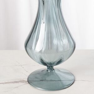 Стеклянная ваза Del Vetro - Arosa 19 см серо-голубая Koopman фото 2