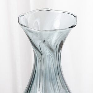 Стеклянная ваза Del Vetro - Arosa 19 см серо-голубая Koopman фото 4