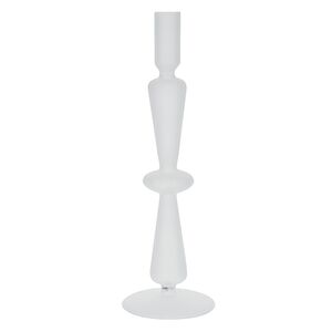 Стеклянный подсвечник Del Vetro - Merano 30 см белый Koopman фото 3