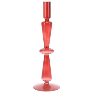 Стеклянный подсвечник Del Vetro - Belluno 30*10 см бургунди Koopman фото 3