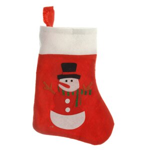 Носок для подарков Рождественский Снеговик 30*23 см