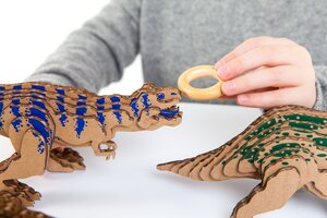 Пазл 3D Тираннозавр 26 см, гофрокартон Panda Puzzle фото 5