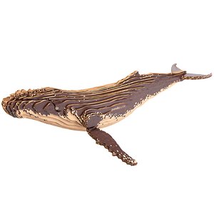 Пазл 3D "Горбатый кит", 28 эл, 46*29*10 см, гофрокартон Panda Puzzle фото 1