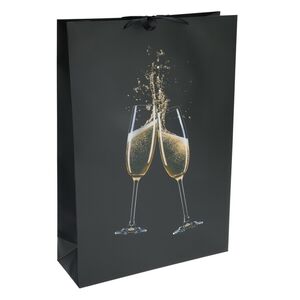 Подарочный пакет Cheers! 72*50 см черный Koopman фото 1