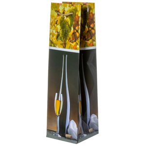 Пакет подарочный для бутылки Корсиканский виноград 35*10 см