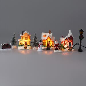 Набор светодиодных фигурок Bodmin - Деревенский Пейзаж 18-30 см, 9 фигурок, на батарейках Koopman фото 1