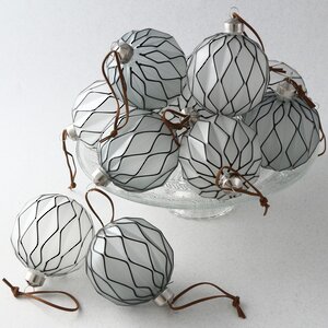Набор стеклянных шаров Refined Geometry 8 см, 12 шт Koopman фото 1
