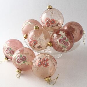 Набор стеклянных елочных шаров Nicolette Fantasy 10 см, 9 шт