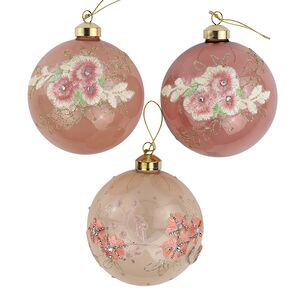 Набор стеклянных елочных шаров Nicolette Fantasy 10 см, 9 шт Koopman фото 2