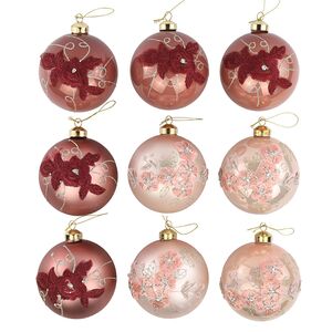 Набор стеклянных елочных шаров Nicolette Dream 10 см, 9 шт