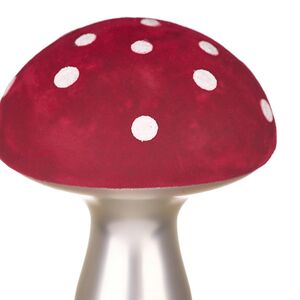 Стеклянная елочная игрушка Мухомор Дональд из Сказочного Леса 11 см, клипса Koopman фото 2