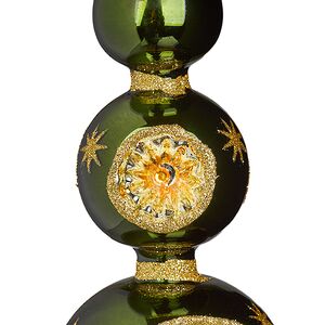 Верхушка на елку Lanberis - Kelso 30 см зеленая, стекло Koopman фото 5