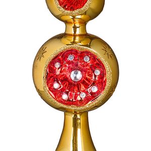 Верхушка на елку Lanberis - Kilv 30 см золотая, стекло Koopman фото 2