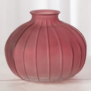 Стеклянная ваза для цветов Evening Dawn 9 см темно-розовая Koopman фото 3